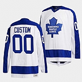 Men's Toronto Maple Leafs Custom White Classics Primary Logo Stitched Jersey,baseball caps,new era cap wholesale,wholesale hats